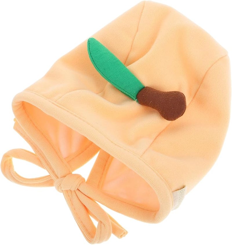 Newborn Baby Cotton Beanie Hat Yellow Ear Protection Cap For Boys Girls 38 45cm - Image 1