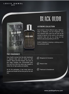 LOUIS VAREL BLACK OUDH EDP UNISEX 100ML  - Image 3