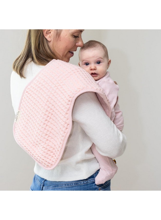 Bella Tunno Baby Bibs and Burp Cloths Set - Reversible Drool Bibs and Soft Absorbent Newborn Burp Cloths, Oeko-TEX Certified (Blush) - Image 4