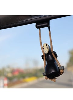 KASTWAVE Car Pendant Car Accessories Cute Anime Faceless Male Pendant Car Rearview Mirror Pendant Birthday Gift Decoration Romantic Gift for Boyfriend Man Action Figure Swing Anime Toy Home Gardening  - Image 1