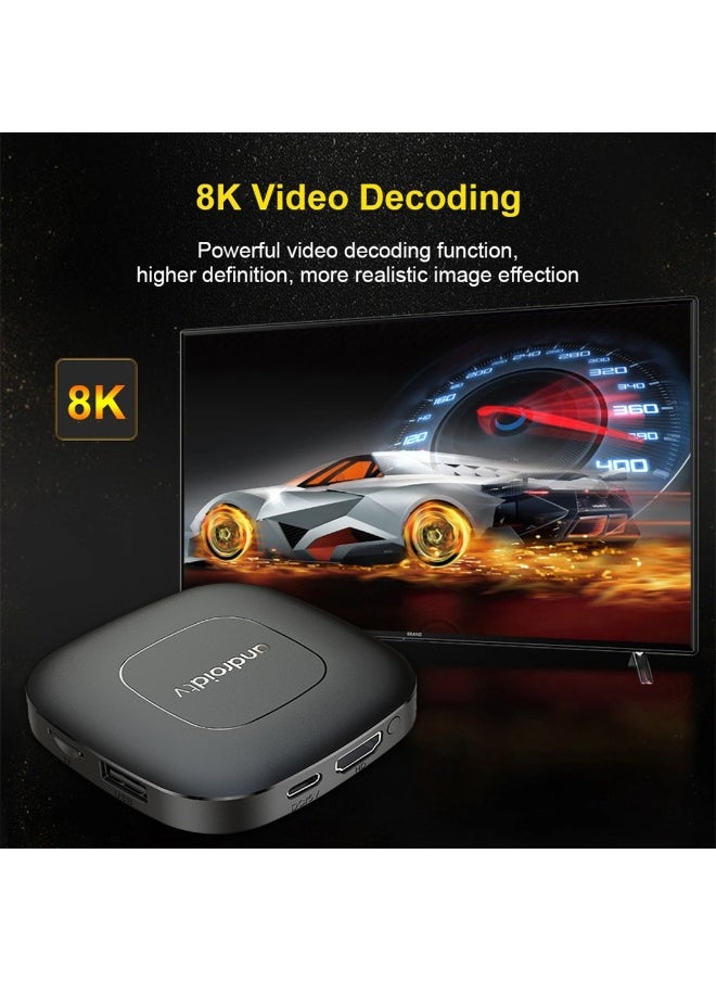 Global Version Smart Streaming Media Player TV Box AllwinnerH313 Android13 2.4G5G Wifi 4K Mortal T1 Bluetooth Google Assistant