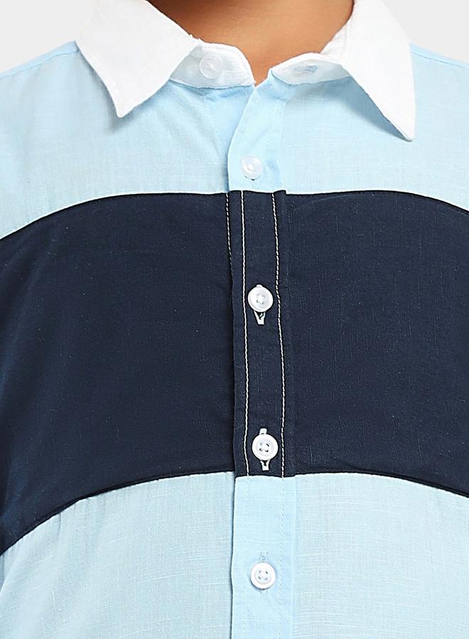 ليل بيكس قميص قطني كاجوال بألوان متداخلة من ليل بيكس - Image 2