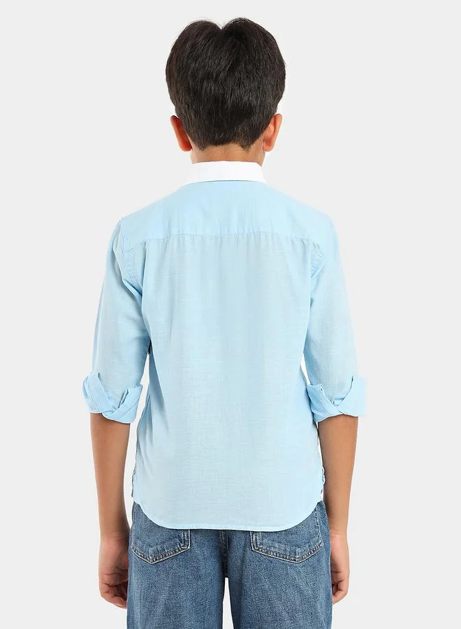 LILPICKS Color Block Cotton Casual Shirt by Styli