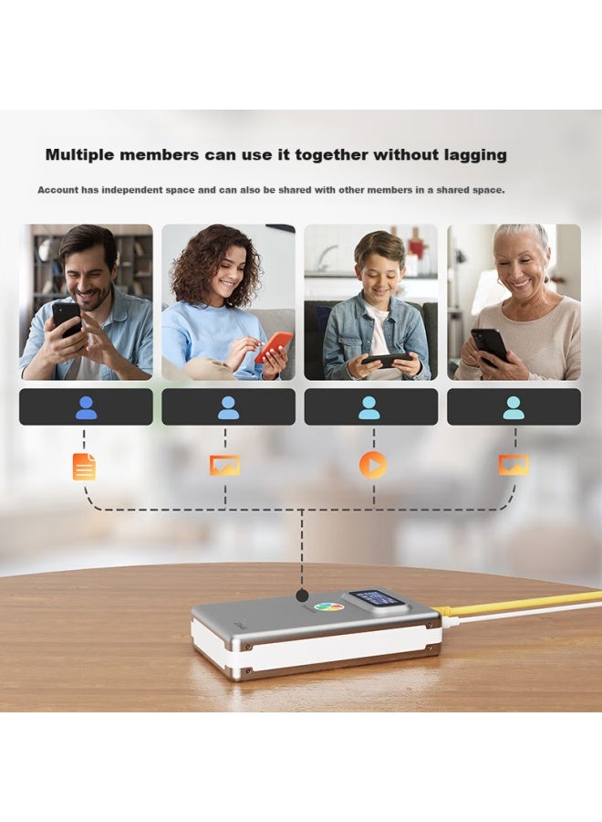 Idiskk 4tb Portable Wireless Hard Drive Universal For Phone, Ipad, And Computer, Video And Photo One-click Remote Backup, Data Sharing And Synchronization, Expandable Support - Image 3