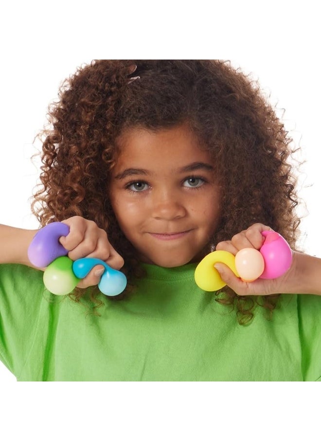 Schylling Schylling NeeDoh Rainboh Teenie - Sensory Fidget Toy - 6 Mini Groovy Globs - Ages 3 to Adult  - Image 1