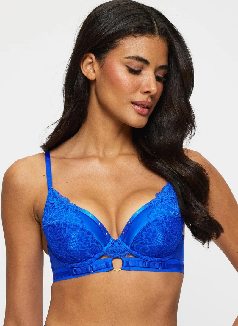 Ann Summers Ann Summers Undisputed Padded Plunge Bright Blue