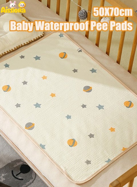 50x70 cm Waterproof baby pads, baby pee pads, Crib waterproof mat Reusable incontinence pads, Suitable for children, the elderly, women and pets