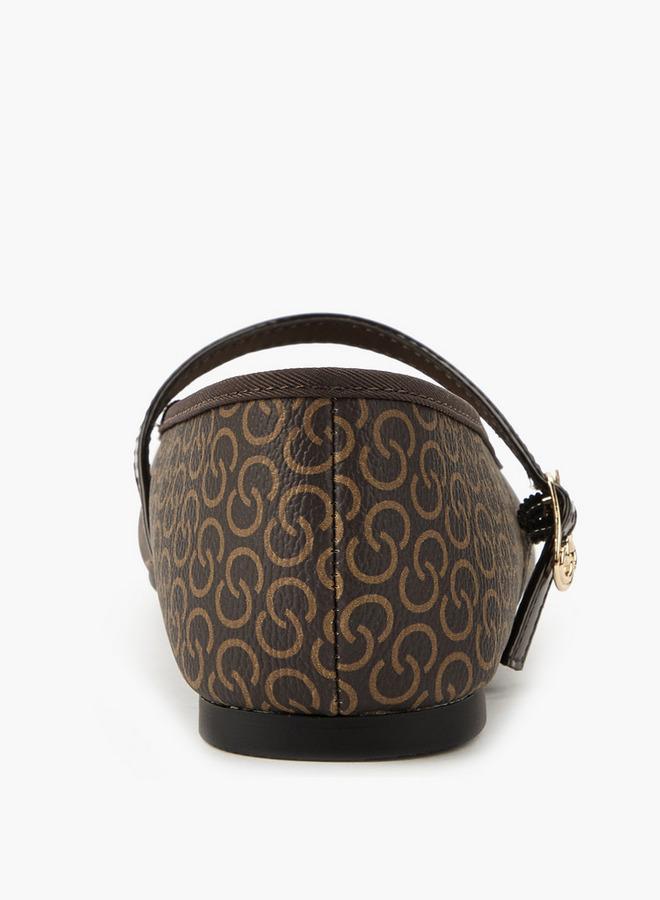 Celeste Women Monogram Print Ballerina Shoes - Image 5