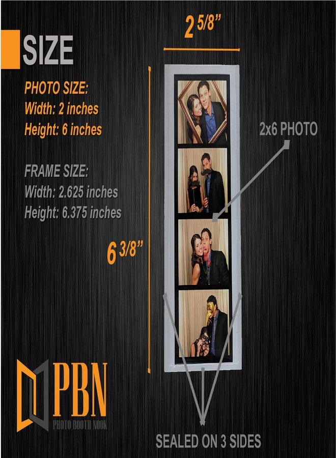 Photo Booth Nook | 2x6 Flexible Magnetic Photo Booth Picture Frames (25 Count) | Crystal Clear Display with Strong Magnet | Bulk - Image 2