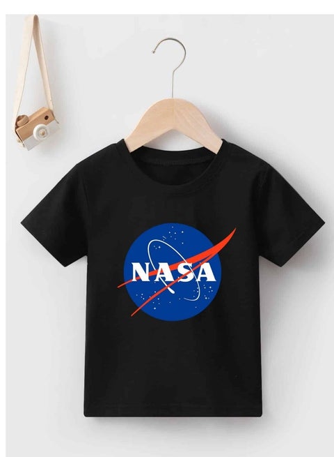 تيشرت اطفال مطبوع-اسود