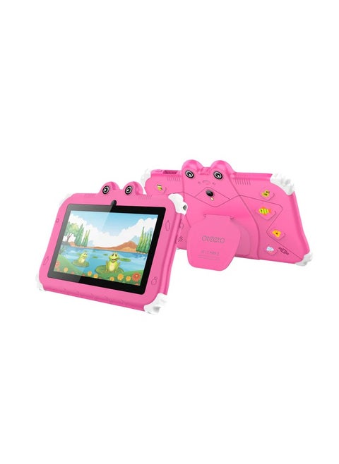 Oteeto TAB 6 Kids Tablet 4GB RAM + 128GB ROM 7 Inch IPS LCD / Quad-Core 1.3 GHz Processor/2MP Front + 5MP Rear Camera / 3500mAh Battery / Wifi / Android 13 /Includes Tablet PC, Charger, Micro Cable, Screen protector, User manual, Bracelet & touch pen