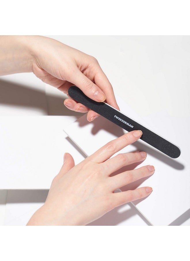 Tweezerman - Manicure Kit Includes Nail Clipper Nail Buffer Block 2 Nail Files Black - Image 1