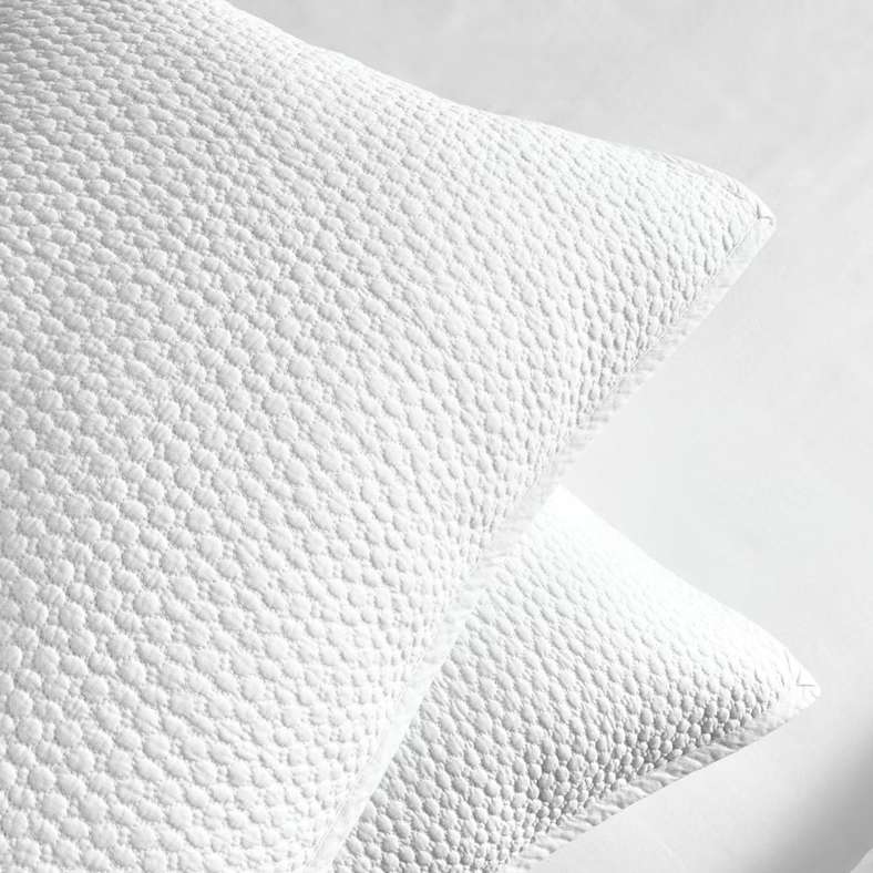 Pan Home Quilted Bedspread Set 3-Piece - White - Image 4