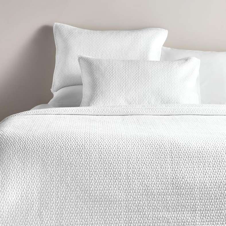 Pan Home Quilted Bedspread Set 3-Piece - White - Image 1
