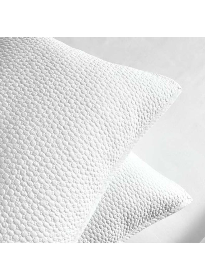 Pan Home Quilted Bedspread Set 3-Piece - White - Image 4