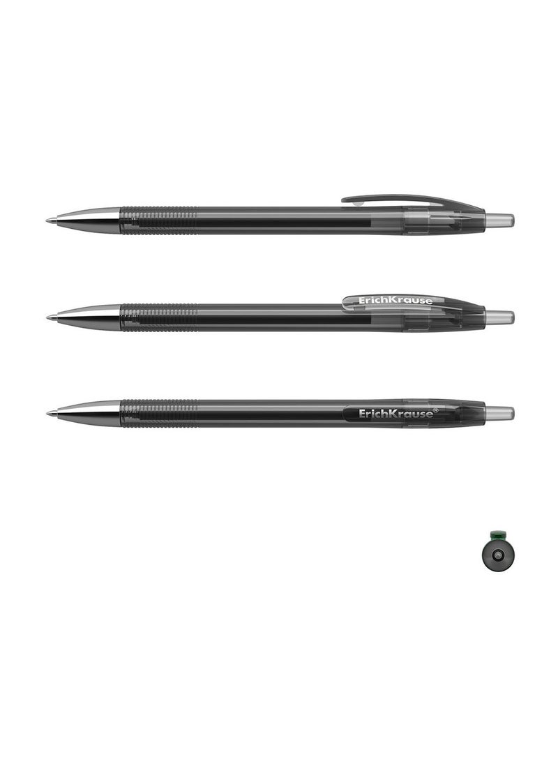 ErichKrause Retractable gel ink pen R-301 Original Gel Matic, ink color: black (box 12 pcs.)  - Image 2