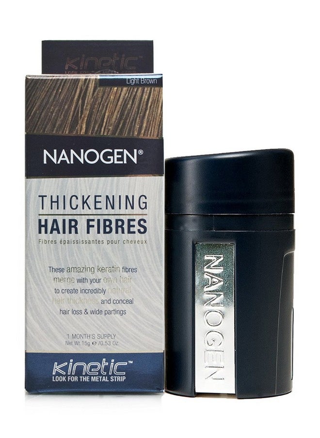 Nanogen Nanogen Thickening Hair Fibres Light Brown 15 gms  - Image 1