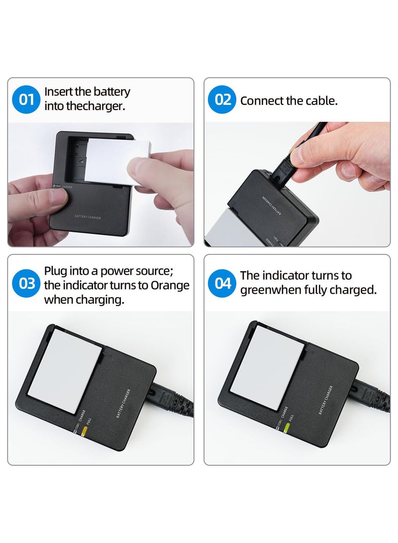 INSIJAM LC-E8 Battery Charger for LC-E8 LP-E8 Battery Compatible with Canon EOS Rebel T2i T3i T4i T5i 550D 600D 650D 700D Kiss X4 X5 X6i X7i Cameras and More  - Image 5