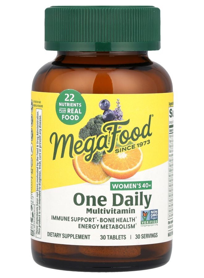 MegaFood فيتامينات متعددة يومية للنساء 40+ 30 قرص