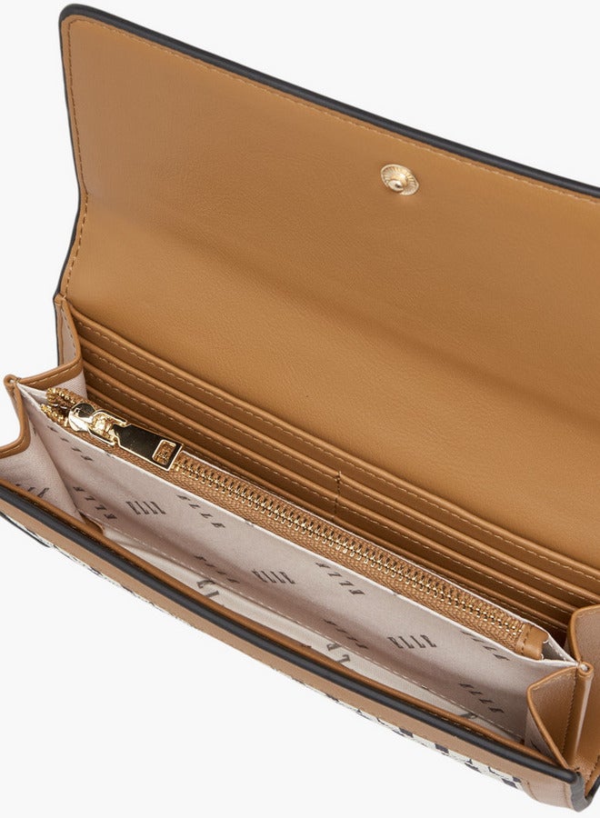 ايل محفظة بطبعة المونوغرام بإغلاق بزر - Image 5