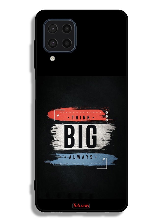 Tolwak Samsung Galaxy M22 Protective Case Cover Think Big Always - Image 2