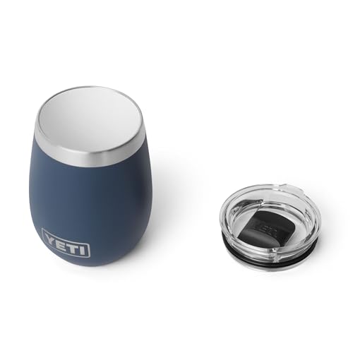 YETI Rambler 10 oz Wine Ceramic Lined Tumbler Navy - Image 3
