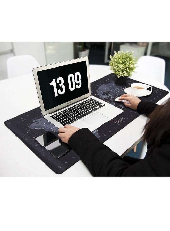 Pelikas World Map Extra Large Extended Anti Slip Rubber Gaming Stitched Mouse Pad & Keyboard Desk Mat For Computer,Laptop (World Mouse Pad) - Image 5