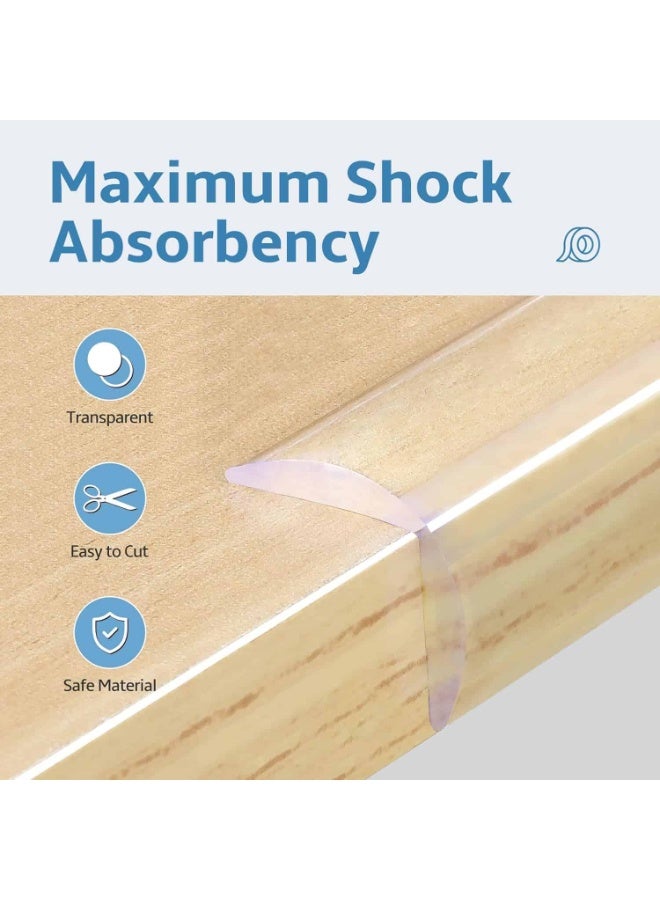 Mitoy Corner Protector Baby Proofing 6.6ft (2M) with 8 Corners, Clear Soft Corner Protectors Baby Proof, Furniture Corner Guard & Edge Safety, Edge Protector for Table and Fireplace - Image 4