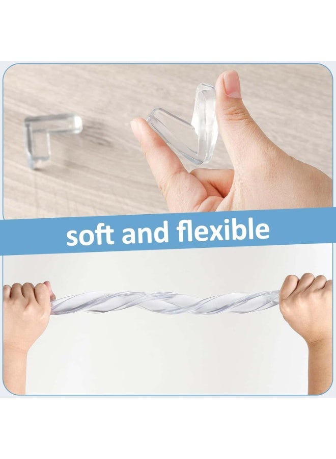 Mitoy Corner Protector Baby Proofing 6.6ft (2M) with 8 Corners, Clear Soft Corner Protectors Baby Proof, Furniture Corner Guard & Edge Safety, Edge Protector for Table and Fireplace - Image 5