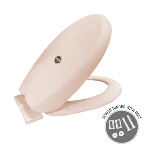 Ruhe® Super Round Toilet Seat Cover | Premium PVC Western Commode Toilet Seat Cover | Non-Slip Points and Durable Seat Cover | Easy Installation | Pink Color - Image 5