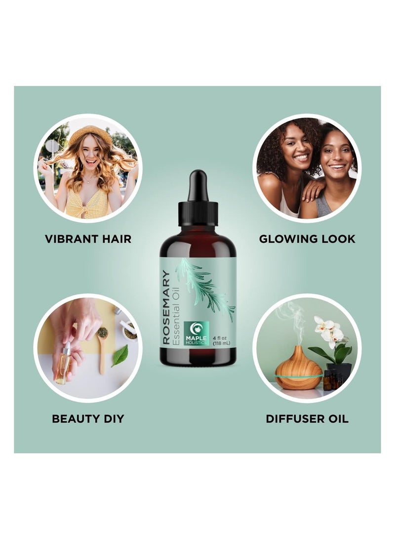 Maple Pure Rosemary Essential Oil 118ml - Image 2