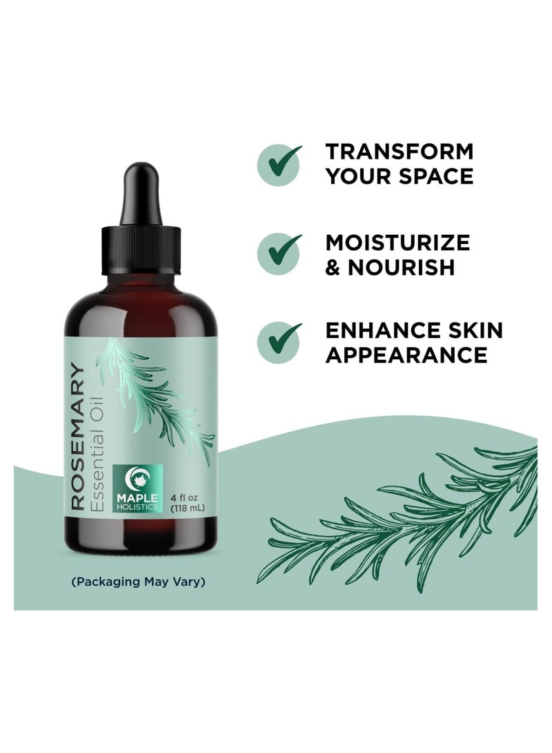 Maple Pure Rosemary Essential Oil 118ml - Image 3