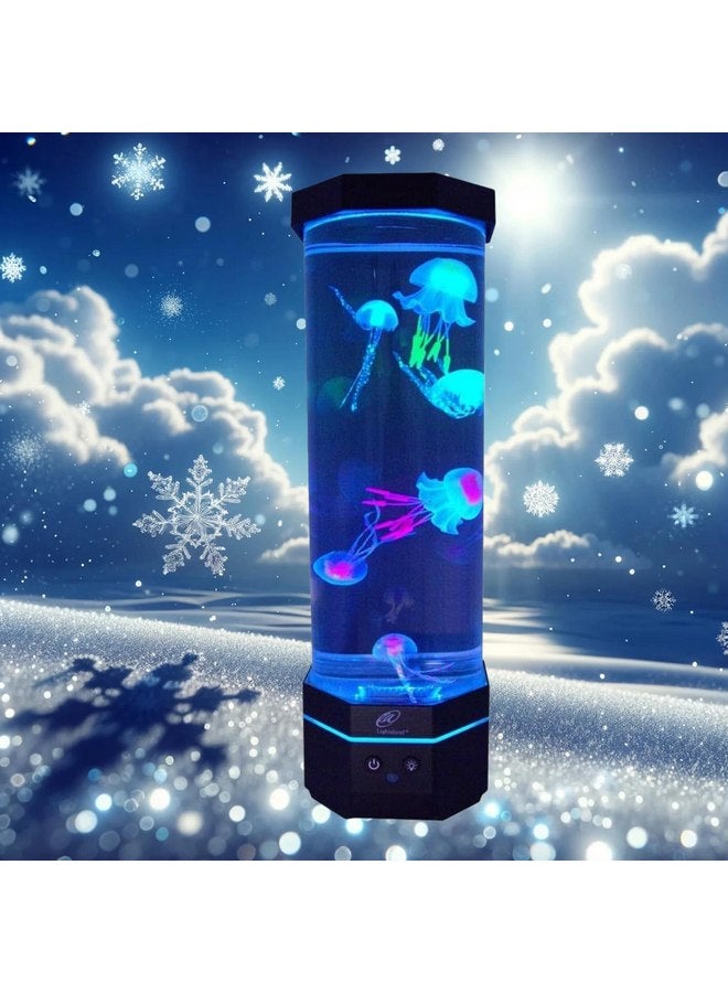 Lightahead LED Sensory Jellyfish Lamp with Bluetooth Speaker and Color Changing Light Effects. Majestic and Standing Tall at 16 Inches! Large (16 Inches Tall) - Image 2