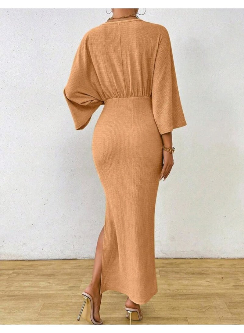 SHEIN Women's Solid Color Long Sleeve Dress - Image 4