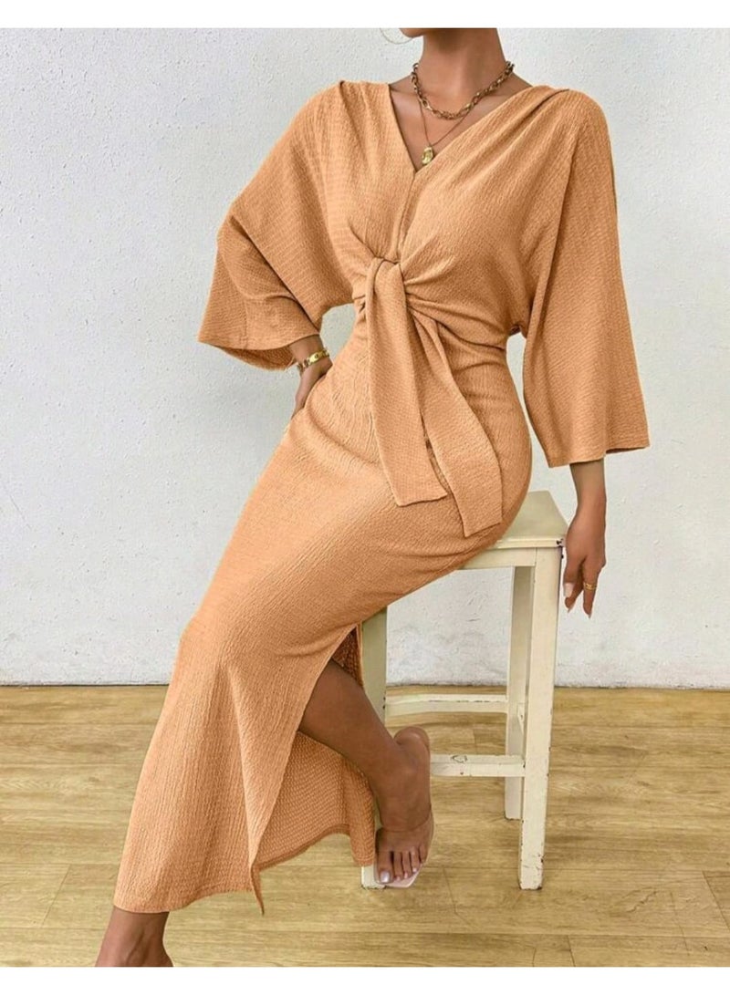 SHEIN Women's Solid Color Long Sleeve Dress - Image 5