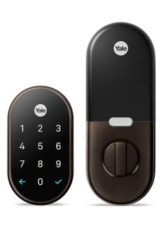 Google Nest x Yale Lock - Tamper-Proof Keyless Entry Smart Lock - Keypad Deadbolt for Front Door (Bronze) | Model: RB-YRD540-WV-0BP