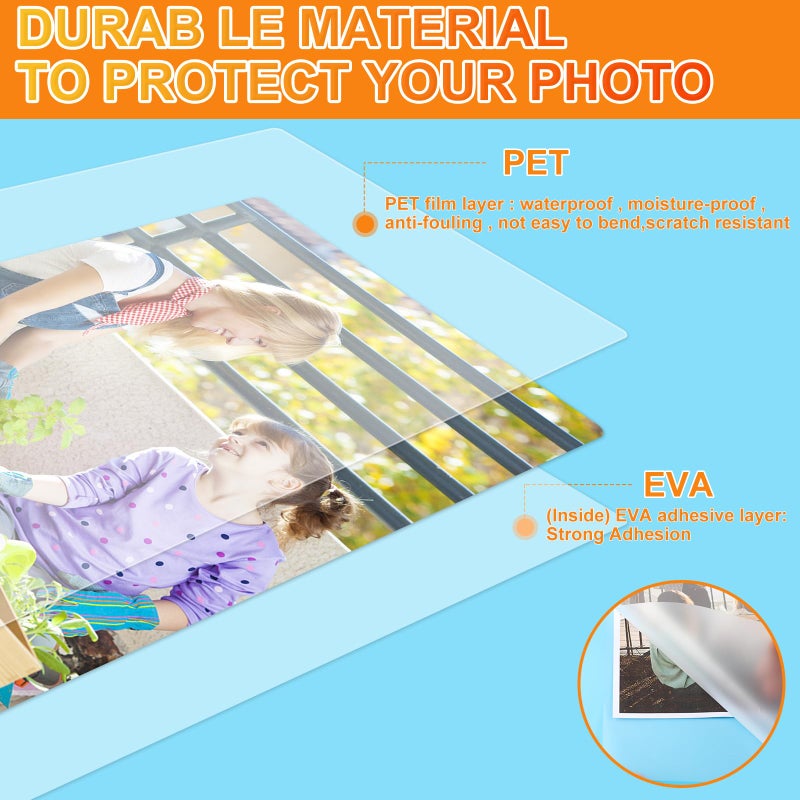 CAREGY Thermal Laminating Pouches, 300 Pack Laminating Sheets, 3 Mil, 9 x 11.5 Inches Lamination Sheet Paper for Laminator, Clear, Letter Size, Office and School Supplies - Image 2