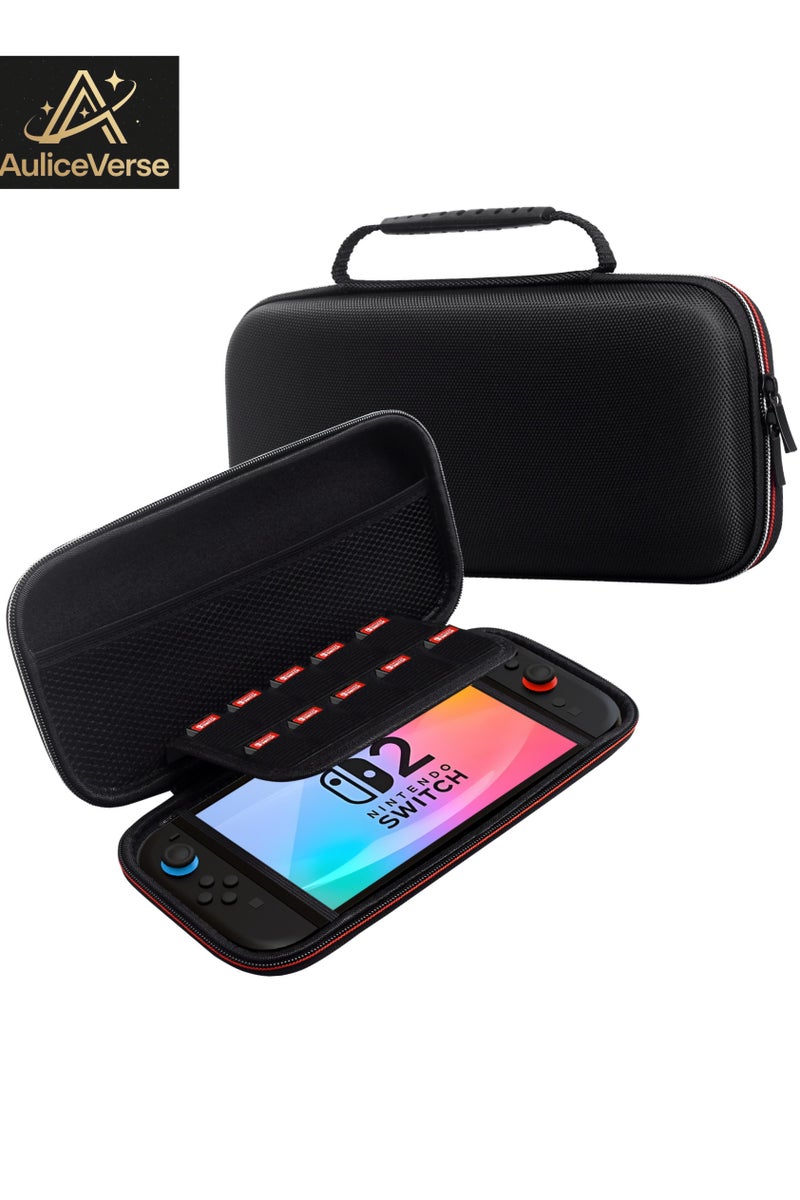 AuliceVerse Nintendo Switch 2 Hard Shell Carrying Case - Handheld Travel Bag for Console & Accessories Protection - Image 1