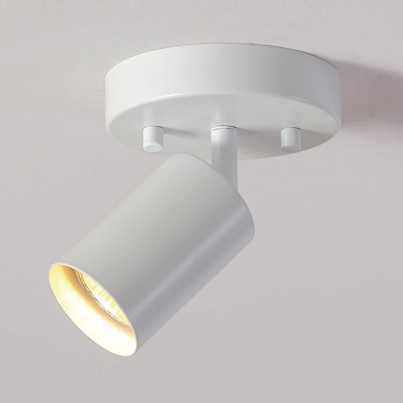 Globe Electric 1-Light Track Spotlight, Matte White, Pivoting Head, Dimmable, 57499 - Image 3