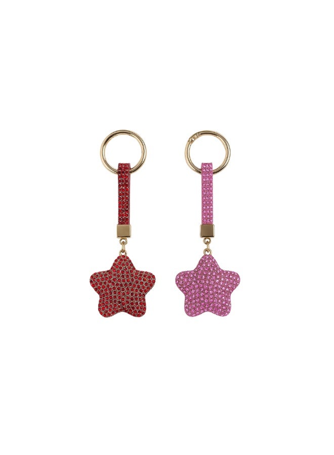 Crystal Star Keychain with Stone, Multycolor Rhinestone Design - Image 1