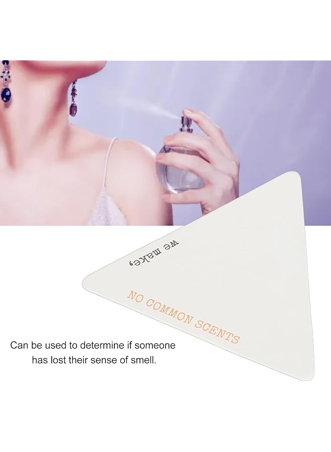 إيروريكس شرائط اختبار العطور 100 قطعة شرائط اختبار ورقية للزيوت العطرية للاستخدام مرة واحدة على شكل مثلث شرائط اختبار العطور للزيوت العطرية العلاجية تقييم دقيق للرائحة - Image 2
