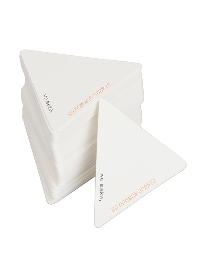 إيروريكس شرائط اختبار العطور 100 قطعة شرائط اختبار ورقية للزيوت العطرية للاستخدام مرة واحدة على شكل مثلث شرائط اختبار العطور للزيوت العطرية العلاجية تقييم دقيق للرائحة - Image 1