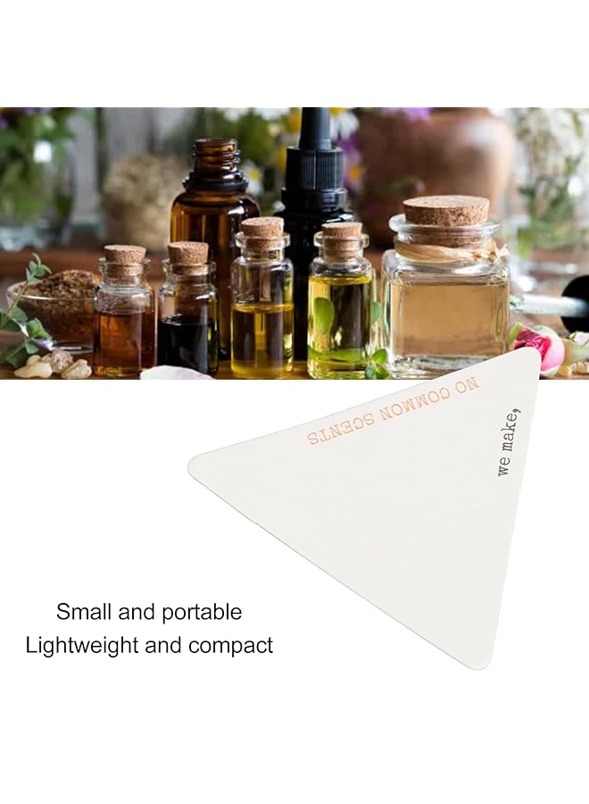 إيروريكس شرائط اختبار العطور 100 قطعة شرائط اختبار ورقية للزيوت العطرية للاستخدام مرة واحدة على شكل مثلث شرائط اختبار العطور للزيوت العطرية العلاجية تقييم دقيق للرائحة - Image 3