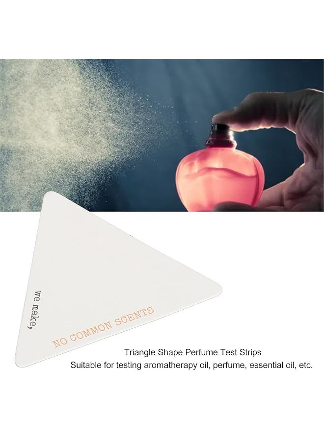 إيروريكس شرائط اختبار العطور 100 قطعة شرائط اختبار ورقية للزيوت العطرية للاستخدام مرة واحدة على شكل مثلث شرائط اختبار العطور للزيوت العطرية العلاجية تقييم دقيق للرائحة - Image 5