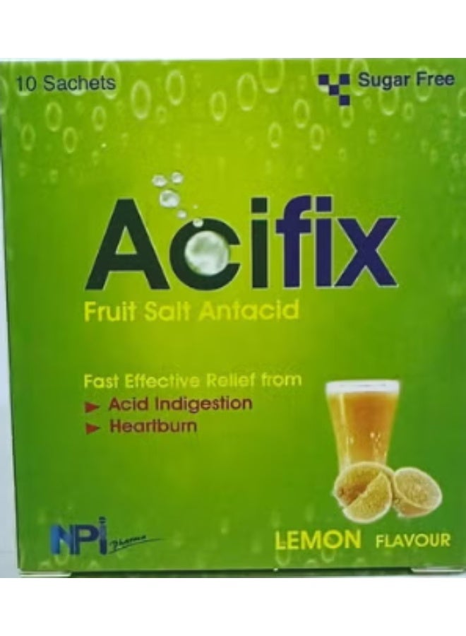 Acifix ,Lemon Flavour -10 Sachets