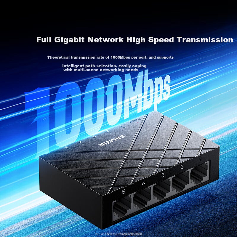 SAMZHE 5-Port جيجابت التبديل, إيثرنت الفاصل, المؤسسة الرئيسية عنبر التبديل, 4-Port مراقبة شبكة المتوسع المحور, HUB الفاصل SZ-HJQ05 - Image 1