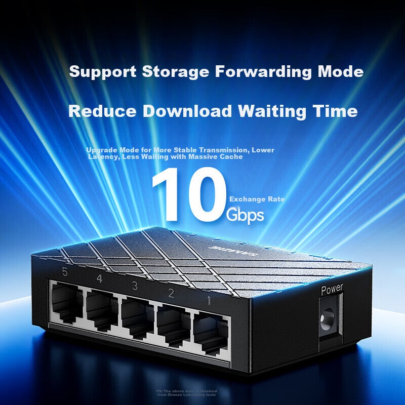 SAMZHE 5-Port جيجابت التبديل, إيثرنت الفاصل, المؤسسة الرئيسية عنبر التبديل, 4-Port مراقبة شبكة المتوسع المحور, HUB الفاصل SZ-HJQ05 - Image 3