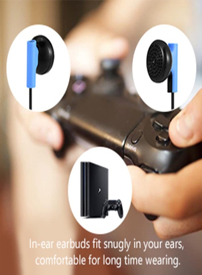 ZERONE سماعة زيرون مونو للدردشة مع ميكروفون 4، 3.5 مم أحادية الجانب سماعة رأس سلكية للأذن للألعاب - متوافقة مع الهواتف المحمولة والكمبيوتر اللوحي والكمبيوتر الشخصي - Image 4