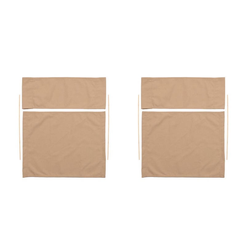 2 Sets of Outdoor Director Chair Replacement Canvas Comfortable Folding Chair Cloth For Camping Fishing Picnics Heavy Duty Fabric For Folding Chair With Rods - Image 1