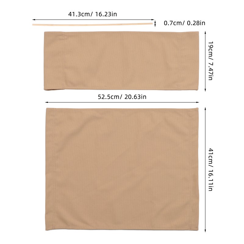 2 Sets of Outdoor Director Chair Replacement Canvas Comfortable Folding Chair Cloth For Camping Fishing Picnics Heavy Duty Fabric For Folding Chair With Rods - Image 2